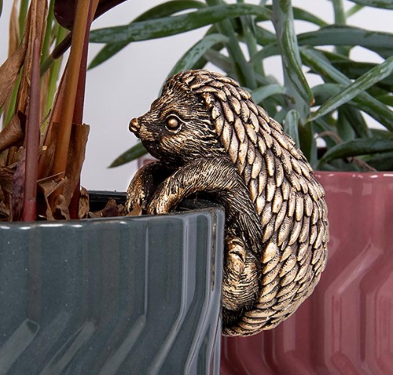 Pig Pot Buddy – Lustiger Blumentopf-Aufhänger Aus Frostsicherem Polyresin