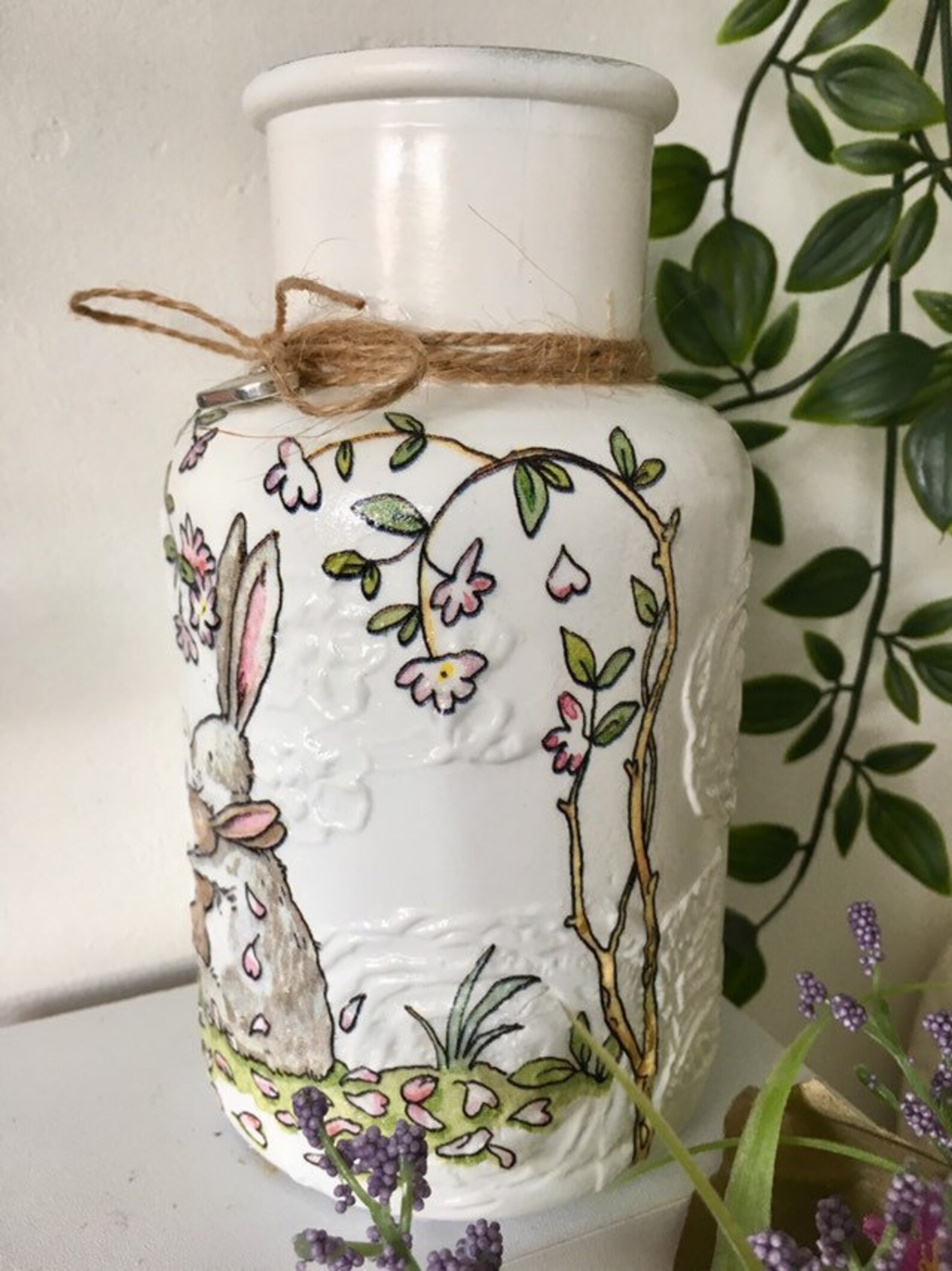 Cute Bunny Vase Rabbit Vase Rabbit Gift Rabbit Owner Gift Etsy