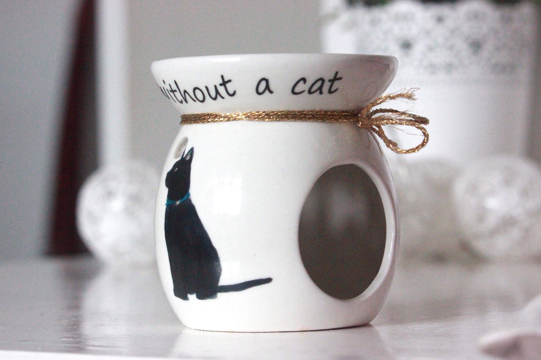 Cat decor cat gift candles wax burner wax warmer cat Etsy