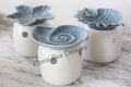 Shell wax burner, shell oil warmer, blue shell wax burner, tea light holder , melter, bathroom decor, sea life decor, nautical decor
