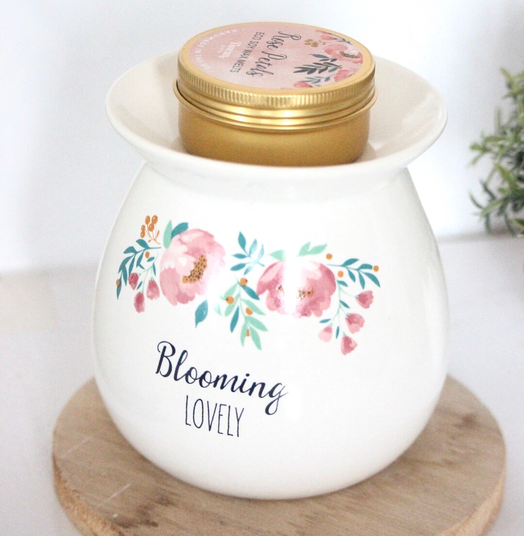 Wax Melt Burner Set , Eco Melt Wax Burner Set, Blooming Lovely Wax