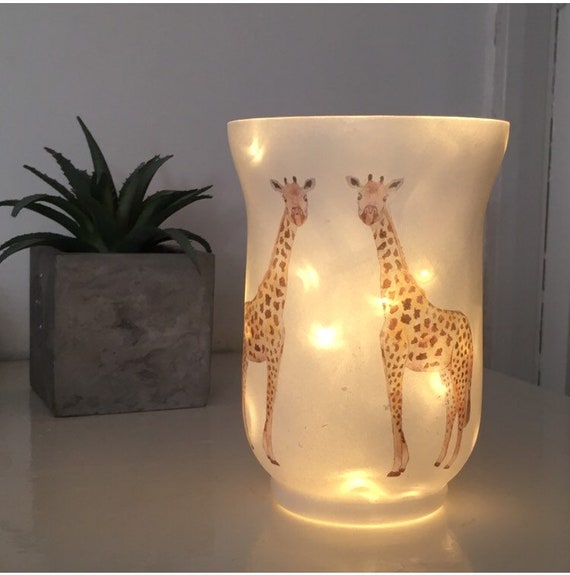 Giraffe Lamp Giraffe Night Light Night Lightgiraffe Etsy