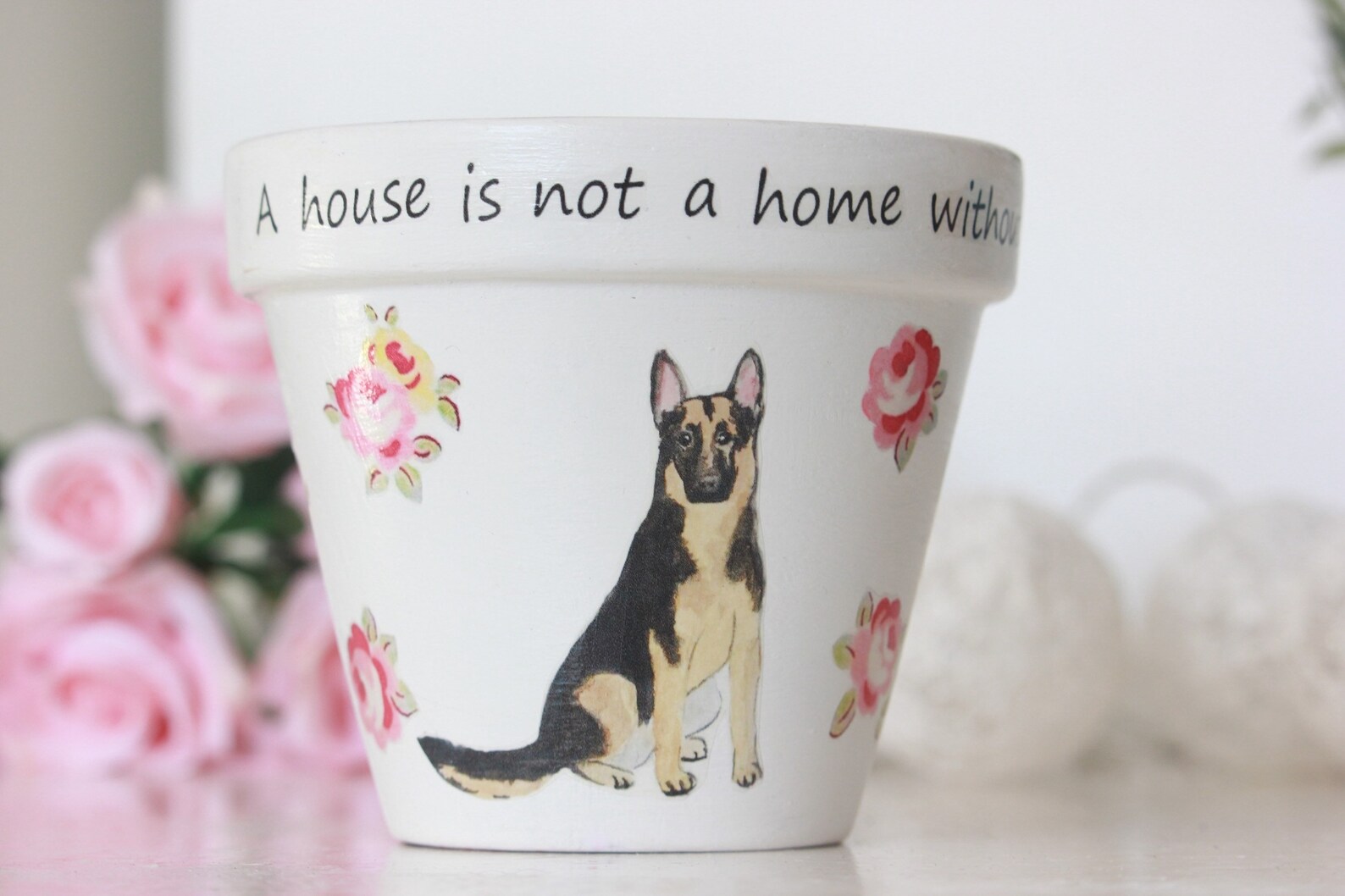 German Shepherd Gift Plant Pot Gift for German Shepherd Etsy