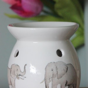 Original Elephant gift, Jungle decor, Oil burner, Elephant candle holder, Elephant gifts, Elephant lover gift, elephants, safari decor, image 1