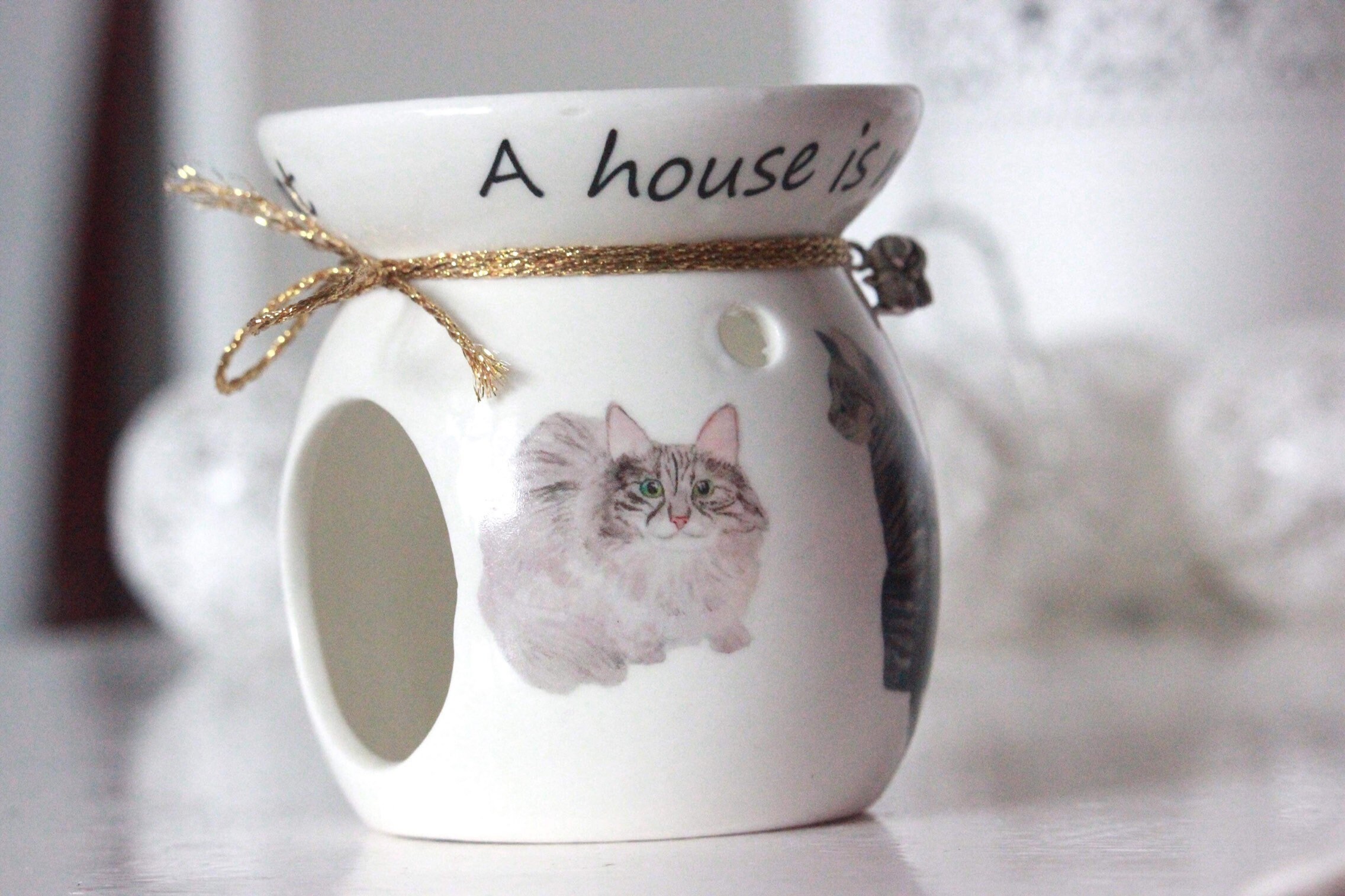 Cat decor cat gift candles wax burner wax warmer cat Etsy