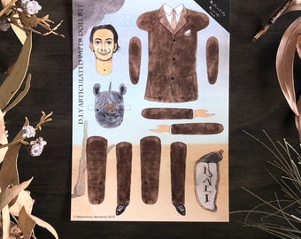 Salvador Dali Articulated Paper Doll Kit