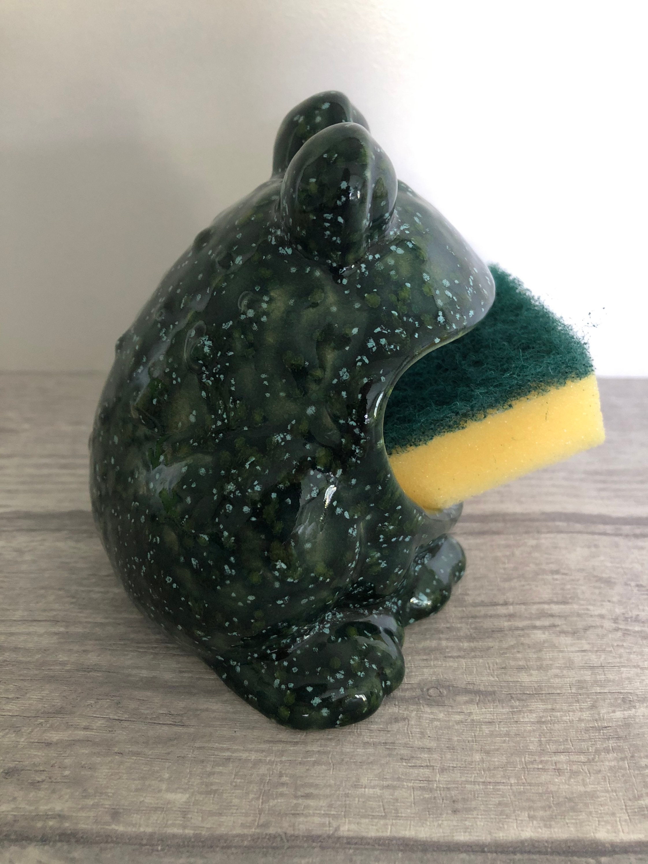 Frog Scrubby Holder Kitchen Decor Scrubby Holdersoap Etsy UK