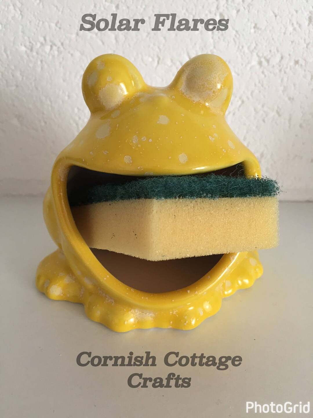 Frog Scrubby Holder, Kitchen Decor, Scrubby Holder,soap Holder