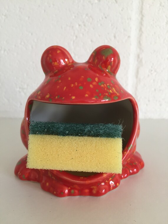 Frog Scrubby Holder Kitchen Decor Scrubby Holder Soap Etsy