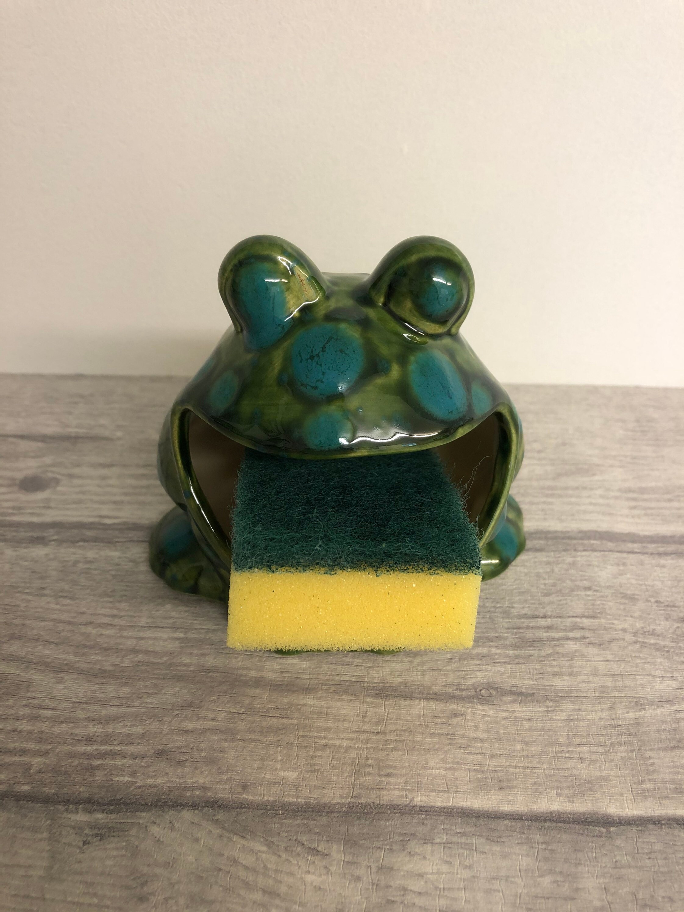 Frog Scrubby Holder Kitchen Decor Scrubby Holdersoap Etsy UK