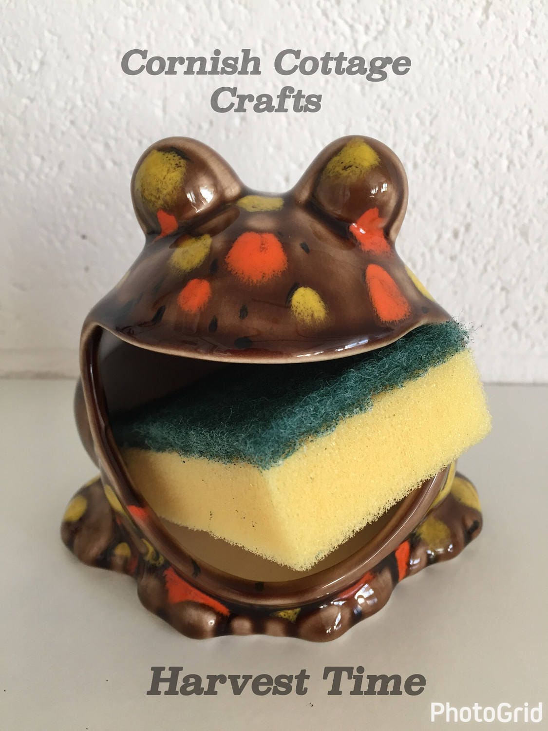 Frog Scrubby Holder Kitchen Decor Scrubby Holdersoap Etsy
