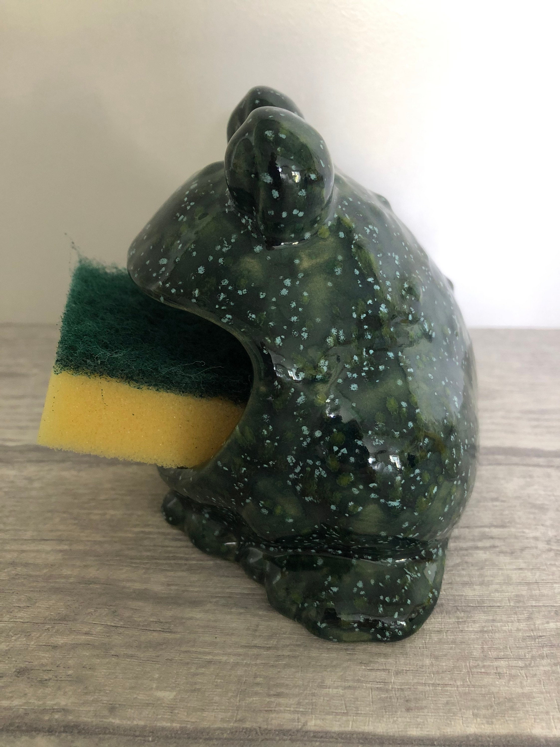Frog Scrubby Holder Kitchen Decor Scrubby Holdersoap Etsy UK