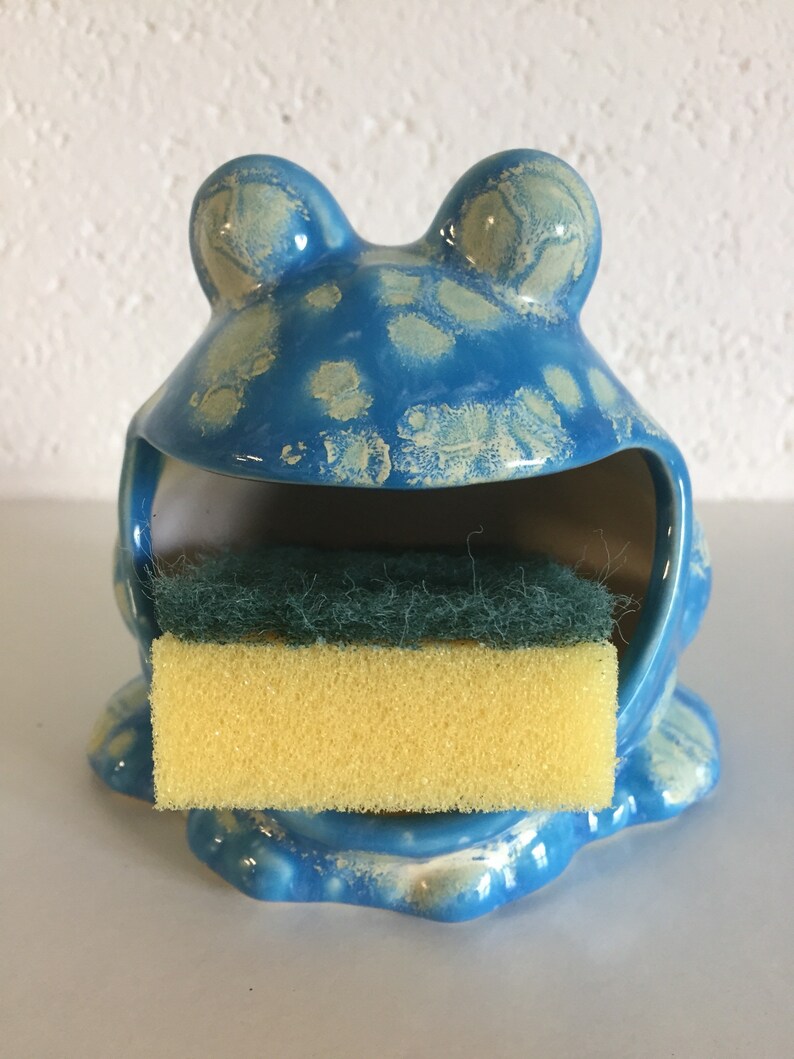 Frog Scrubby Holder Kitchen Decor Scrubby Holdersoap Etsy UK
