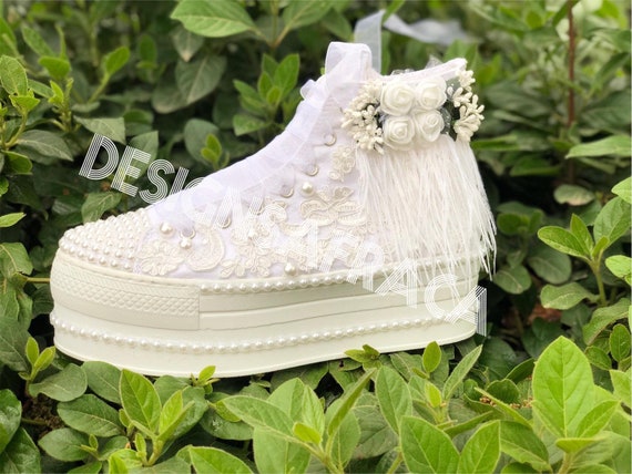 Chloé | Lauren white lace sneakers | Savannahs