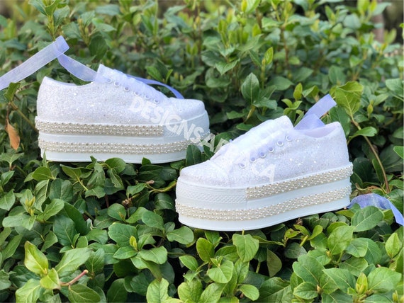 platform converse wedding