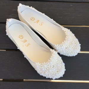 lace wedding flats