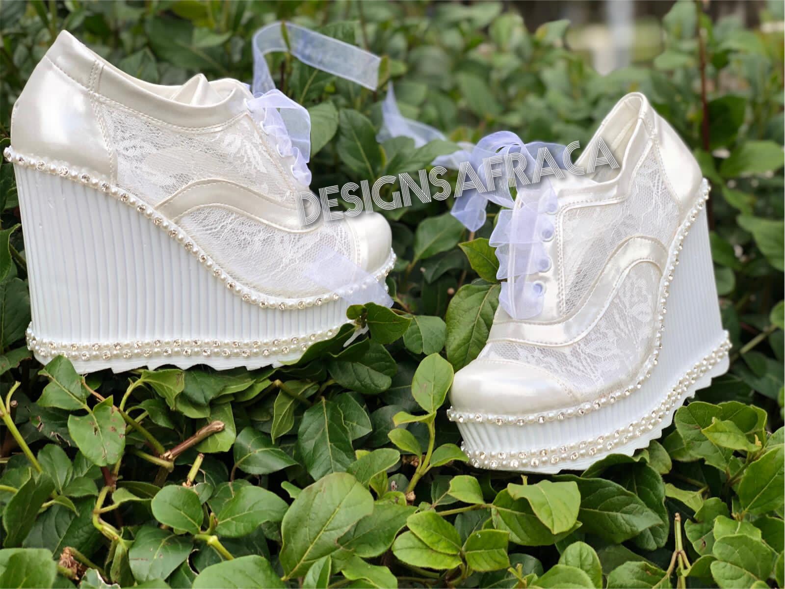 platform wedge wedding shoes