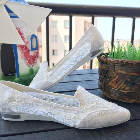 Flat Wedding Shoes Etsy