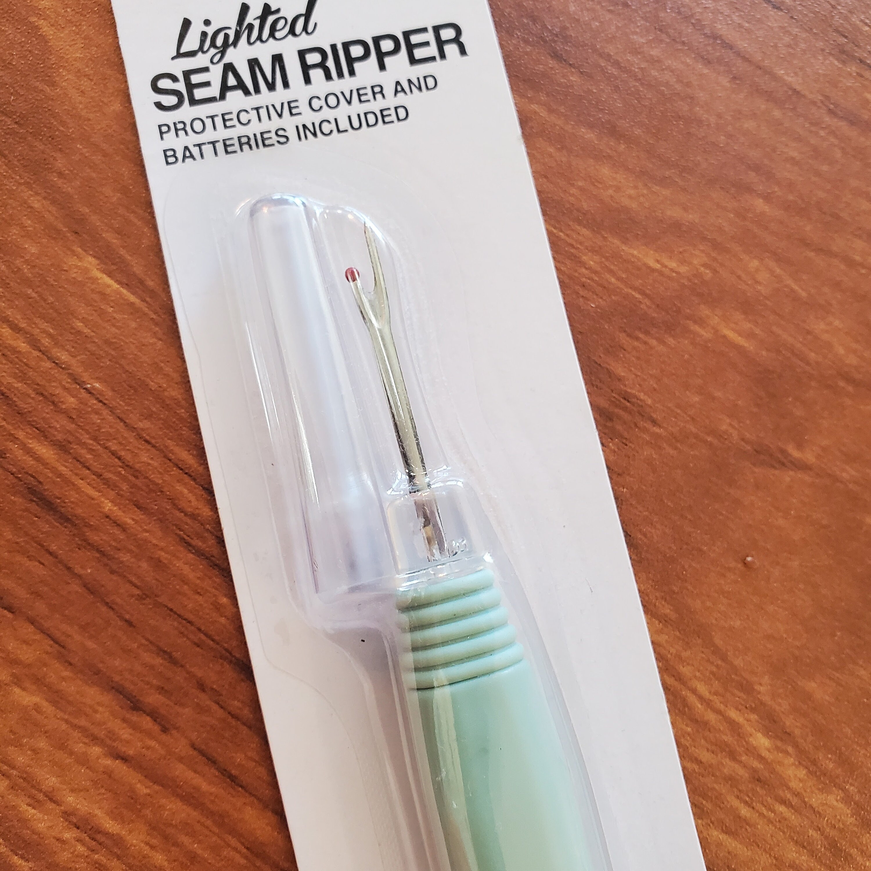 Dritz Lighted Seam Ripper and Needle Threader. Dual Sewing Notion Tool.  Batteries Not Included. 