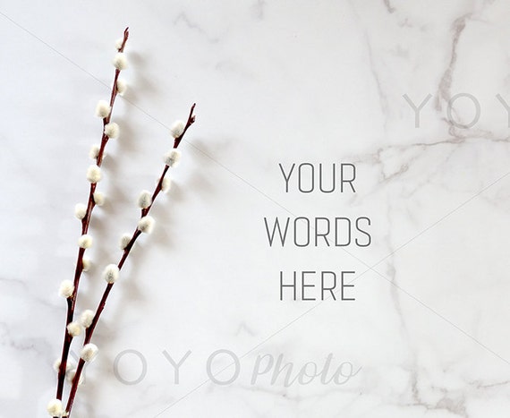 Marble Desktop Mockup Etsy Shop Banner Photography Styled Desktop