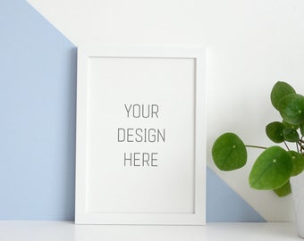 Etsy Shop Resources Product Photography Frame Mock Up White A4