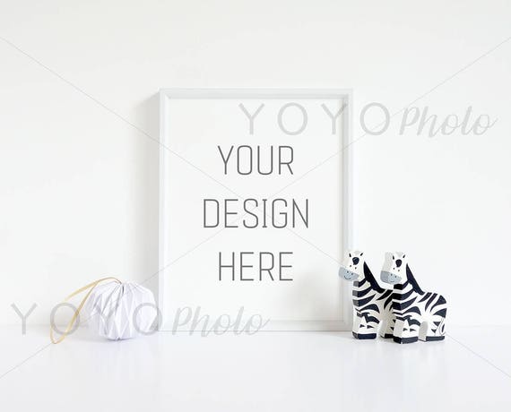 Nursery Mock Up Nursery Styled Frame Mockup Monochrome Nursery