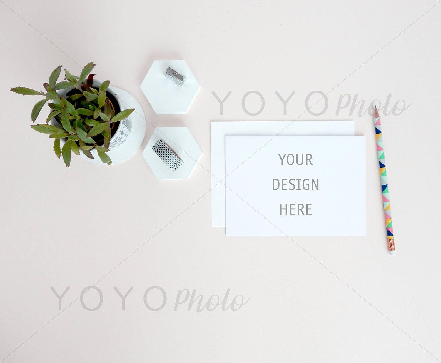 Stationery Mock Up Etsy Shop Help Greeting Card Mock Up Note Card Mockup Feminine Desktop Stock