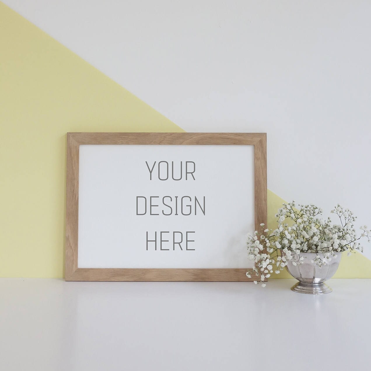 Frame Mockup Landscape Wooden A4 Frame Wall Art Display Etsy