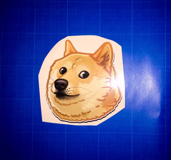 Shiba Inu Doge Meme Dog Sticker Decal Cute Puppy Etsy