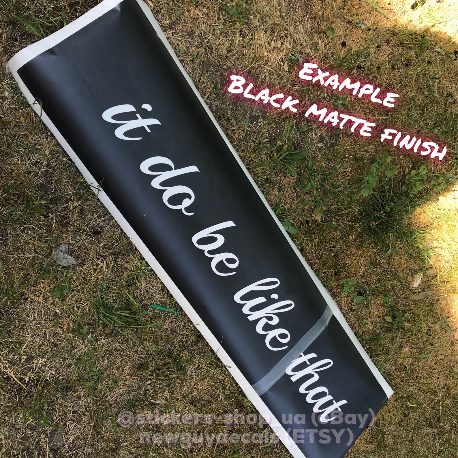 Custom Windshield Banner Sticker Decal Your Text Cut Out Etsy