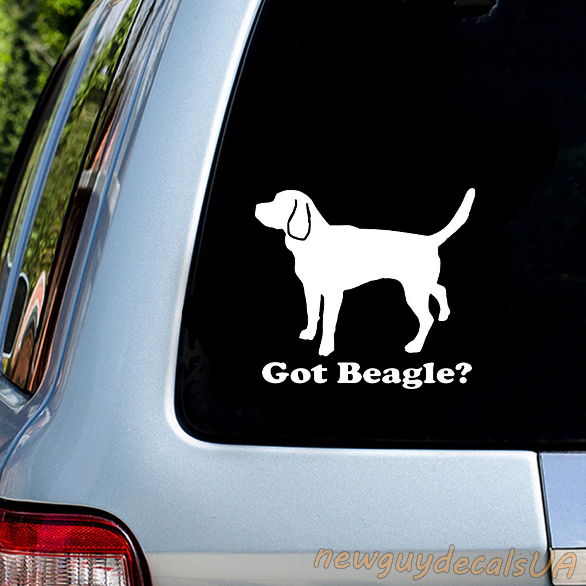 Beagle Decal Car Window Sticker Laptop Decal Vinyl Sticker Dog Etsy