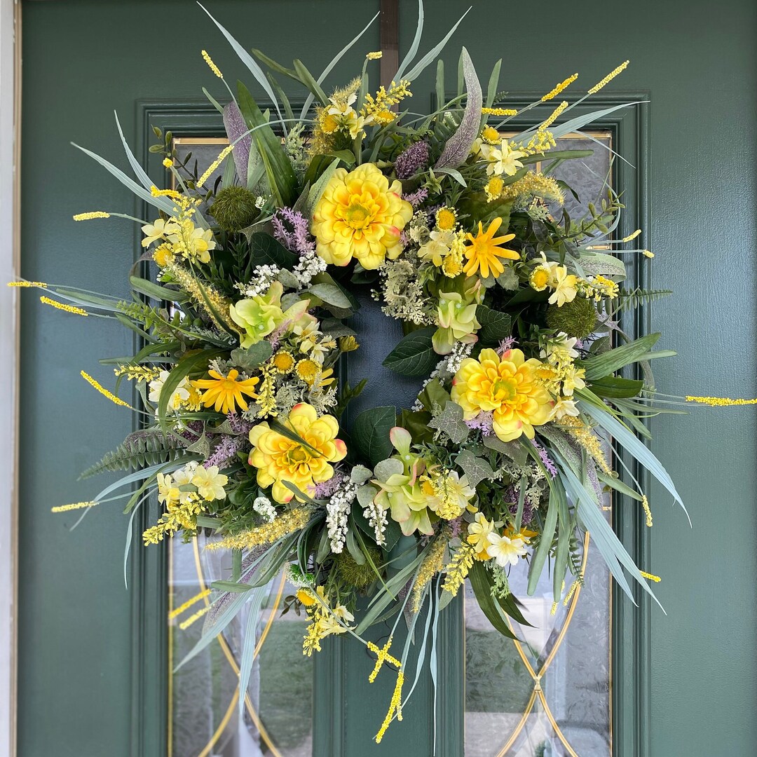 Summer Wreaths for Front Door - Front Door Wreaths - Summer Front Door ...