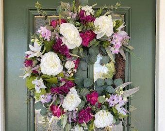 Summer Door Wreath/Summer Wreaths/Front Door Wreaths for Summer/Summer Wreath/Spring Wreath/Spring Door Wreaths/Front Door Summer Wreaths