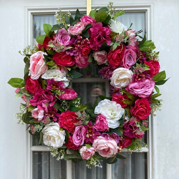 Spring Front Door Wreaths - Front Door Wreaths for Summer - Summer Door Wreaths - Spring Door Wreaths - Summer Door Wreath - Spring Wreaths