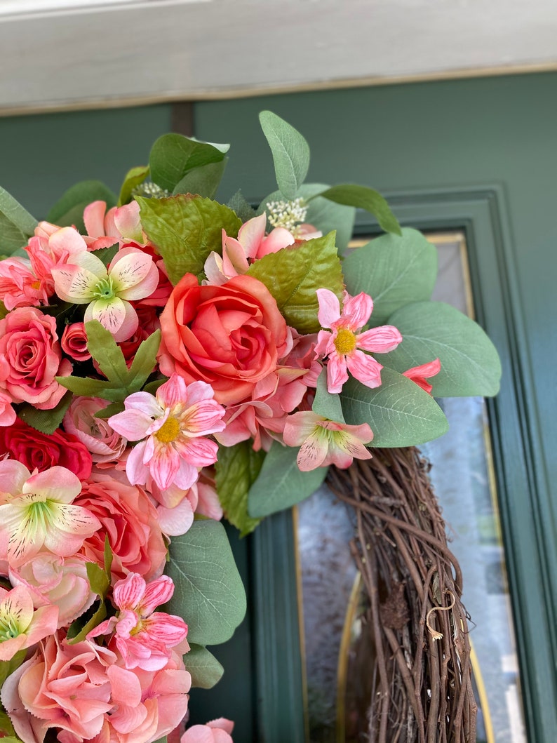 Summer Door Wreath Spring Wreaths for Front Door Spring Etsy