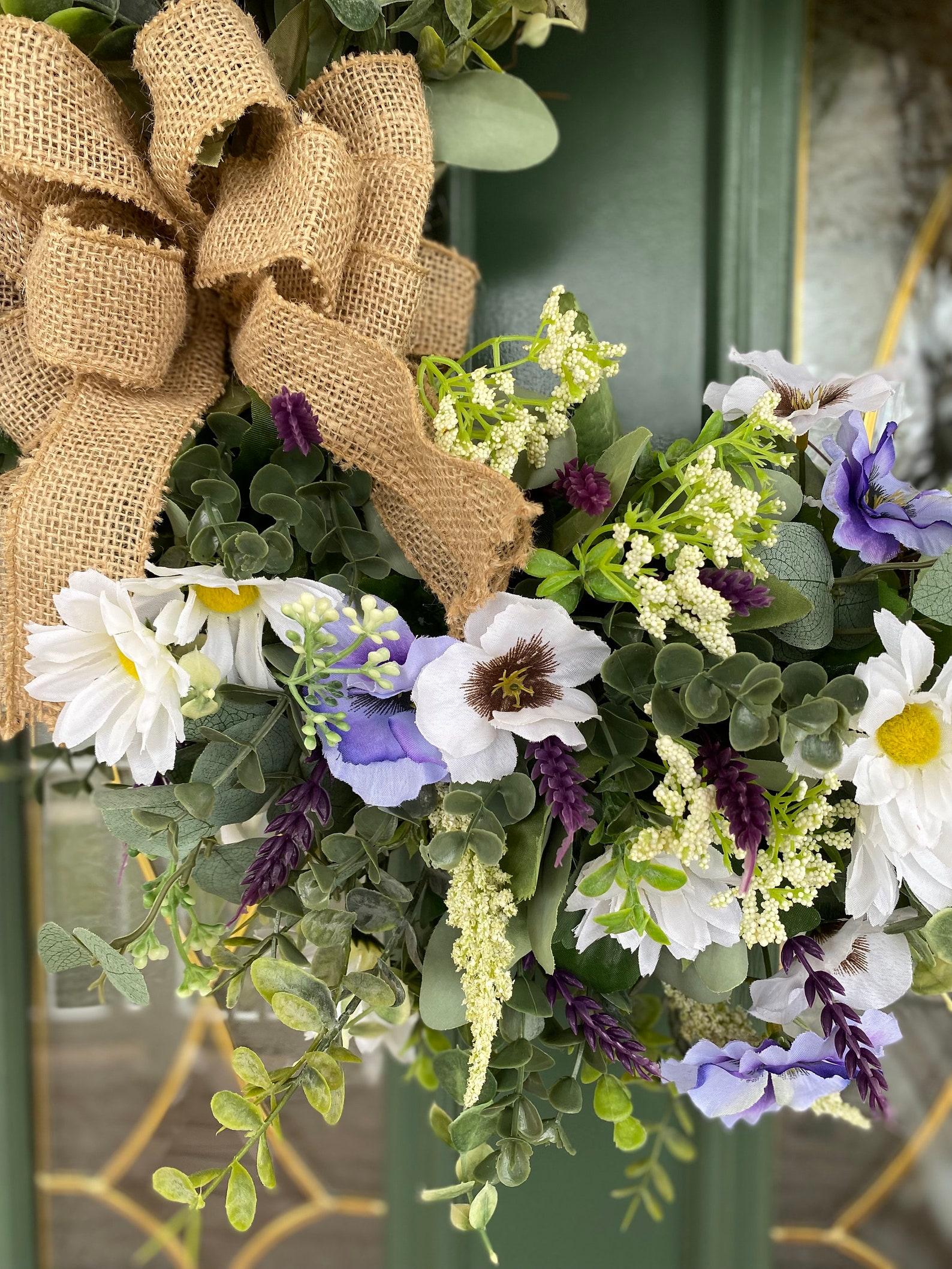 Pansy Wreaths Spring Wreath for Front Door Spring Wreaths Spring Door Wreath Spring Door Decor