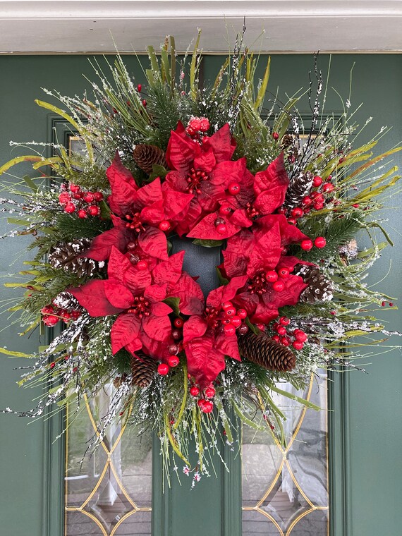 Extra Large Christmas Wreaths for Front Door Holiday Wreaths Etsy