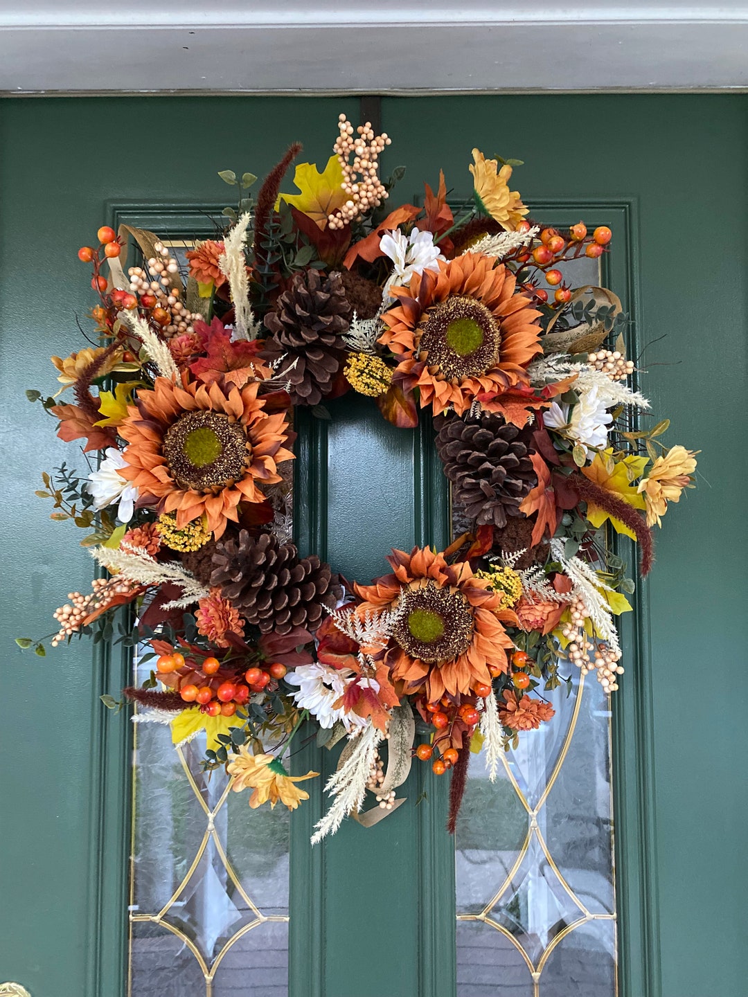 Fall Wreaths Front Door Wreaths Fall Front Door Wreath Fall Centerpiece
