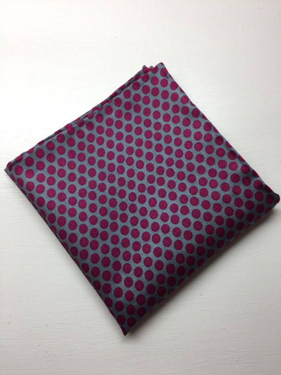 Buy Men s Pocket Square in Armani Fabric Polka Dot Pocket Square