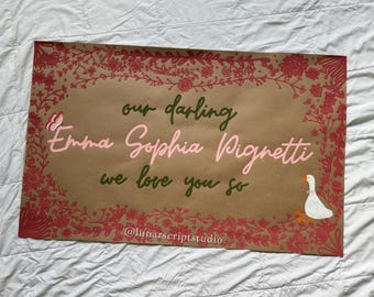 We Love You So | Baby Shower Banner | Baby Room Decor