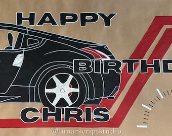Car Enthusiast Birthday Banner