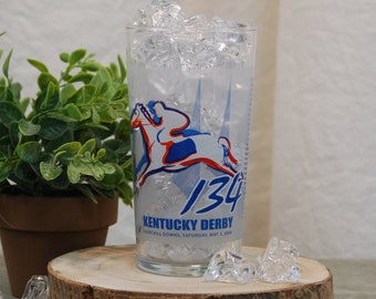 Vintage   134th Kentucky Derby Mint Julep Glass With Sticker