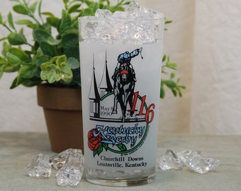 1990  Official 116th Kentucky Derby Mint Julep Glass