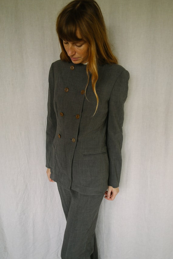 Vintage Armani Gray 2 piece suit Designer