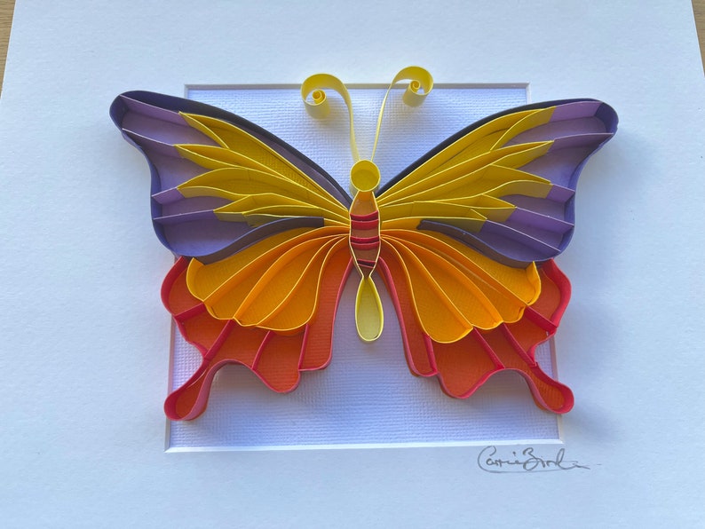 Quilling Butterfly Designs PDF & JPG Files, Beginner Patterns, Easy Instructions, Paper Art, Paper Craft image 6