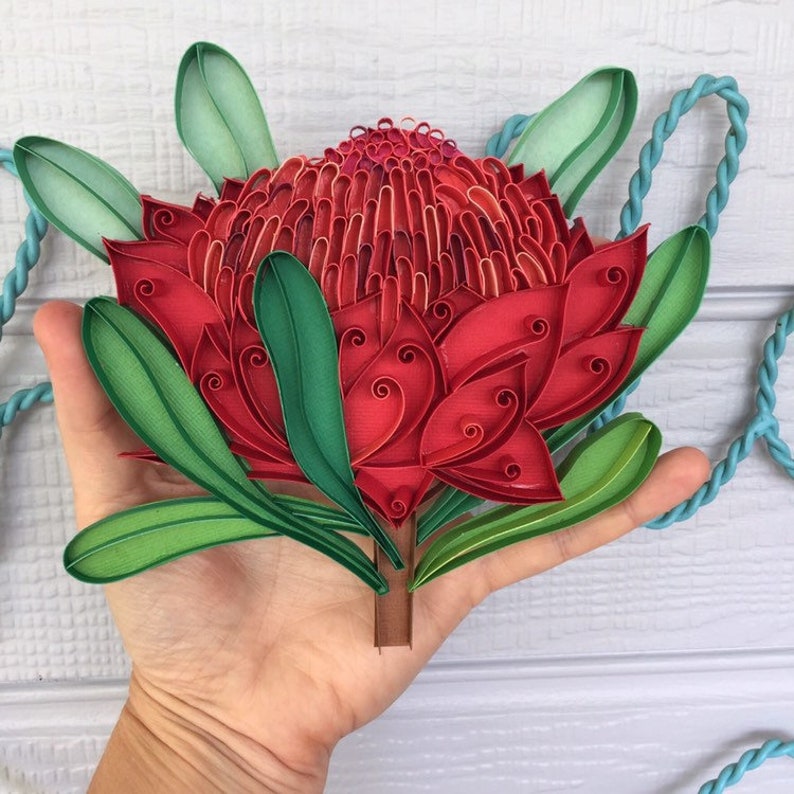 Handmade Paper Flower Art MADE TO ORDER Botanical artwork Etsy