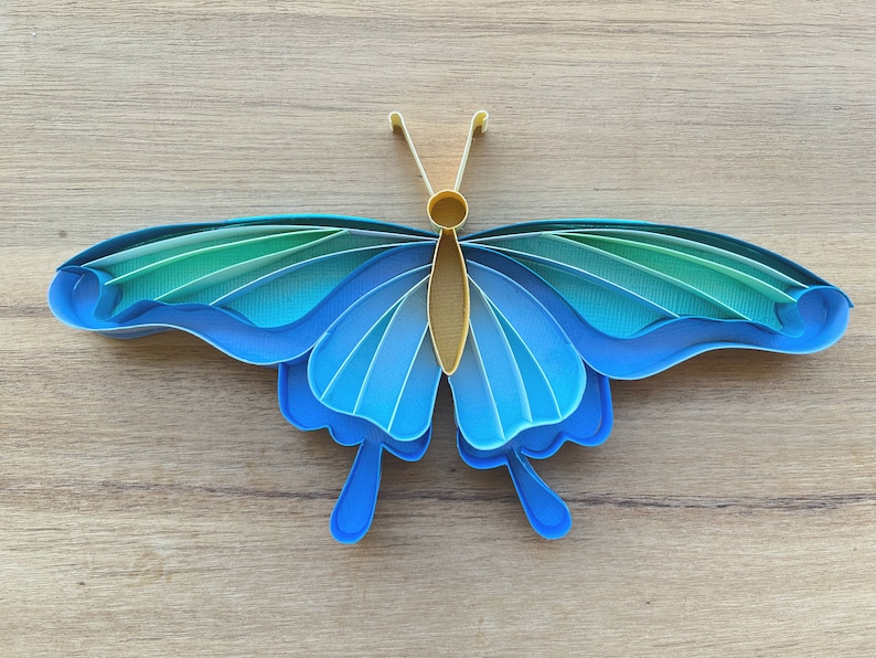 Quilling Butterfly Designs PDF & JPG Files, Beginner Patterns, Easy Instructions, Paper Art, Paper Craft image 4