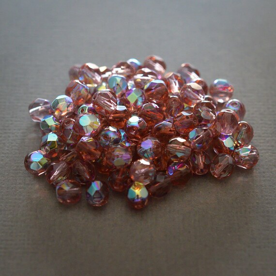 40 Perles métal à Facette 9 mm