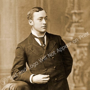 1877 William C. Johnson, President of Student Athletic Association, University of Michigan Vintage Old Photo *** Art Print ***
