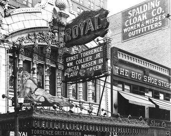 1926 Royal Theater, Kansas City Photo Art Print 8.5" x 11"